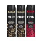 Axe Intense Long Lasting Deodorant Bodyspray For Men 215 ml & Axe Dark Temptation Long Lasting Deodorant Bodyspray For Men 215 ml (Pack 3) - Fast UK Delivery