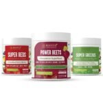 Rooted Active Naturals Superfood Drink Mix Set - Power Beets, Super Greens, Super Reds - Fast UK Delivery