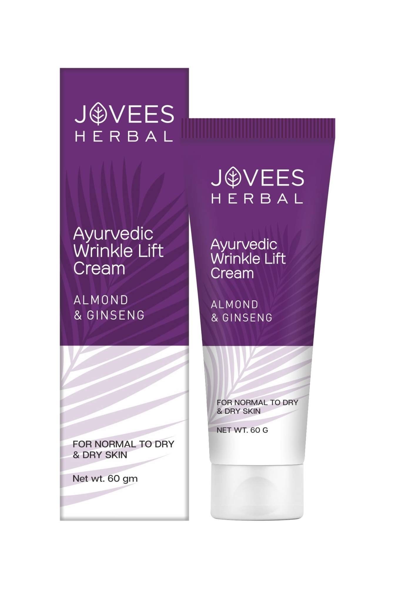 uk61DyfK4KGTL-1-1.jpg Jovees Herbal Almond & Ginseng Wrinkle Lift Face Cream | Anti-Wrinkle 60g - Fast UK Delivery - Image 1