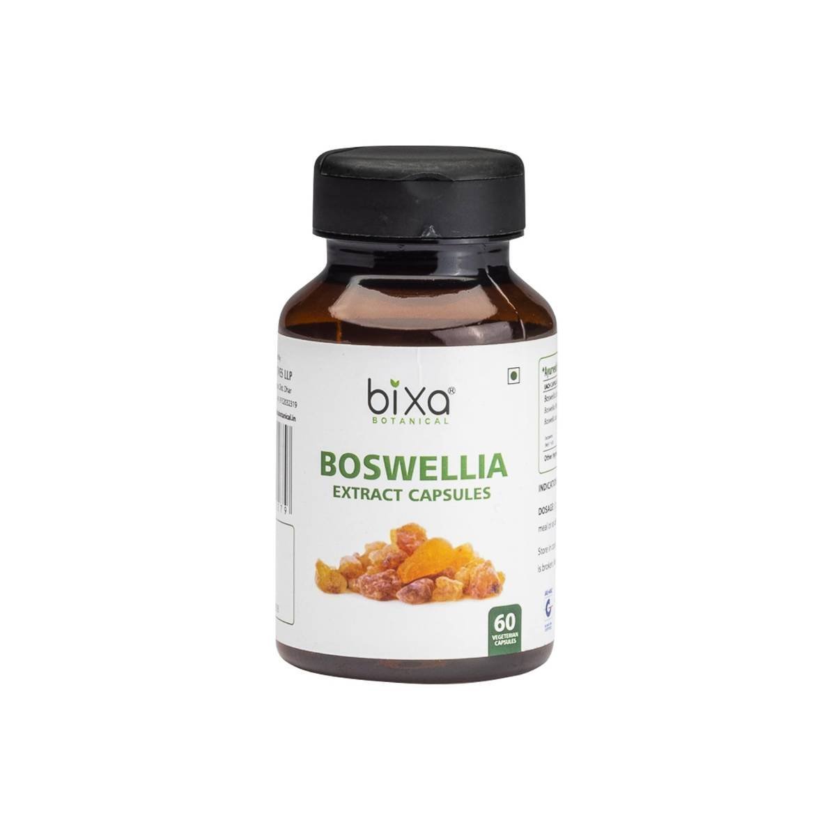 uk61E6aV3y89L-1-1.jpg Bixa Botanical Shallaki Extract (Boswellia Serrata) 65% Boswellic Acid 60 Veg Capsules (450mg) Pack of 1 | Supports Healthy Joint Functions & Anti-Inflammation - Image 1