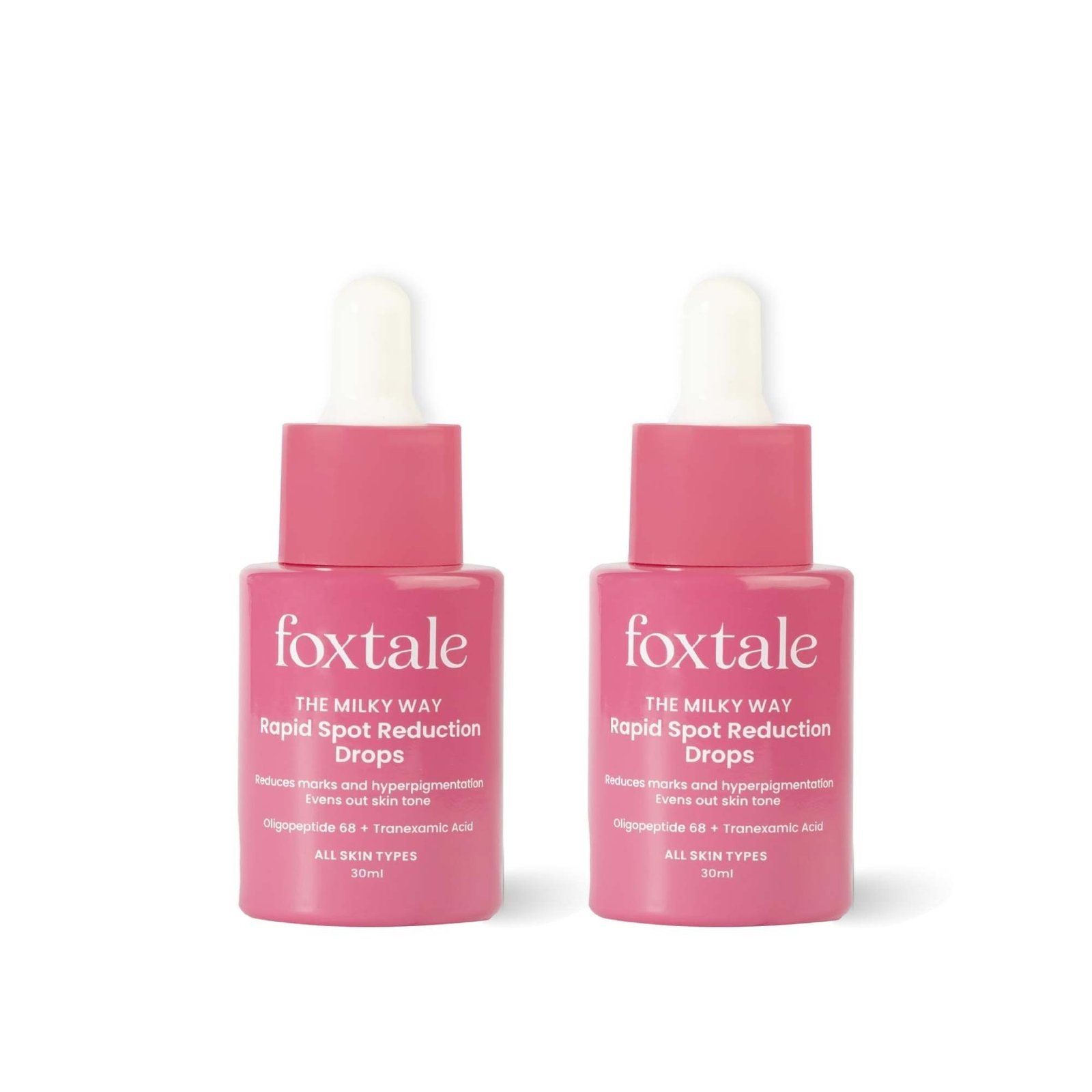 uk61EhOSK1kL-1.jpg FoxTale (Pack Of 2) 3% Tranexamic Acid&Peptide Serum For Pigmentation|Reduces Marks&Hyperpigmentation|Fades Dark Spots|Brightens And Evens Out Skin Tone|All Skin Types|Men And Women - 30 Ml - Fast UK Delivery - Image 1