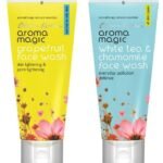 Aroma Magic Face Wash 100 ml (Grapefruit) And Aroma Magic White Tea And Chamomile Face Wash, 100ml - Fast UK Delivery