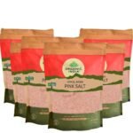 ORGANIC INDIA Pink Rock Salt - 1Kg Packet - (Pack of 6) - Fast UK Delivery