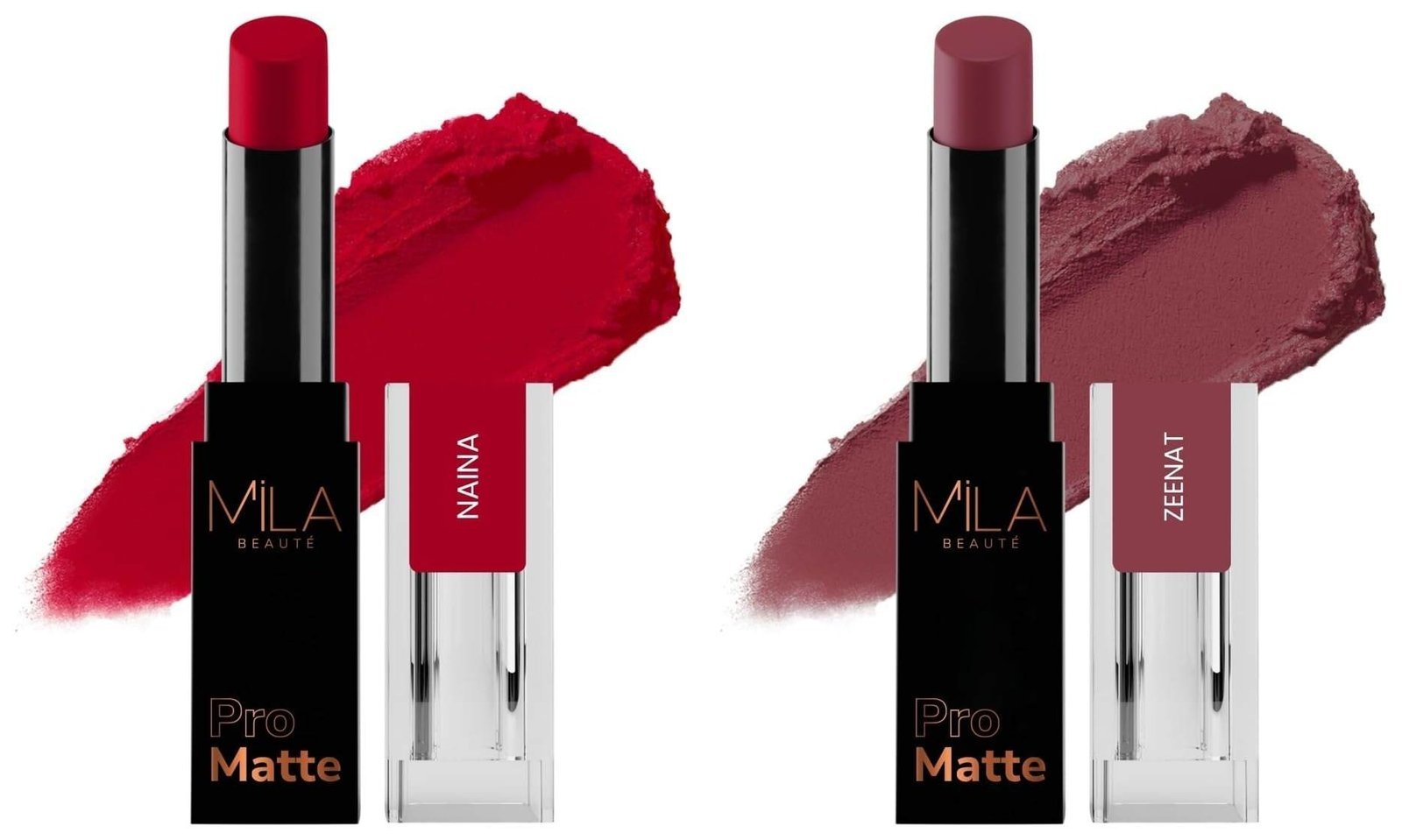 uk61ElZiizOXL-1-1.jpg MILA Beaute Pro Matte Lipstick | Creamy Matte Lipstick | Shade - Naina, 4.2g Pro Matte Lipstick | Creamy Matte Lipstick | Shade - Zeenat, 4.2g - Fast UK Delivery - Image 1