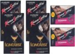 Kamasutra Longlast, Dotted - UPFK200172 Condom (Set of 6, 12 Each, 72 Sheets) - Fast UK Delivery