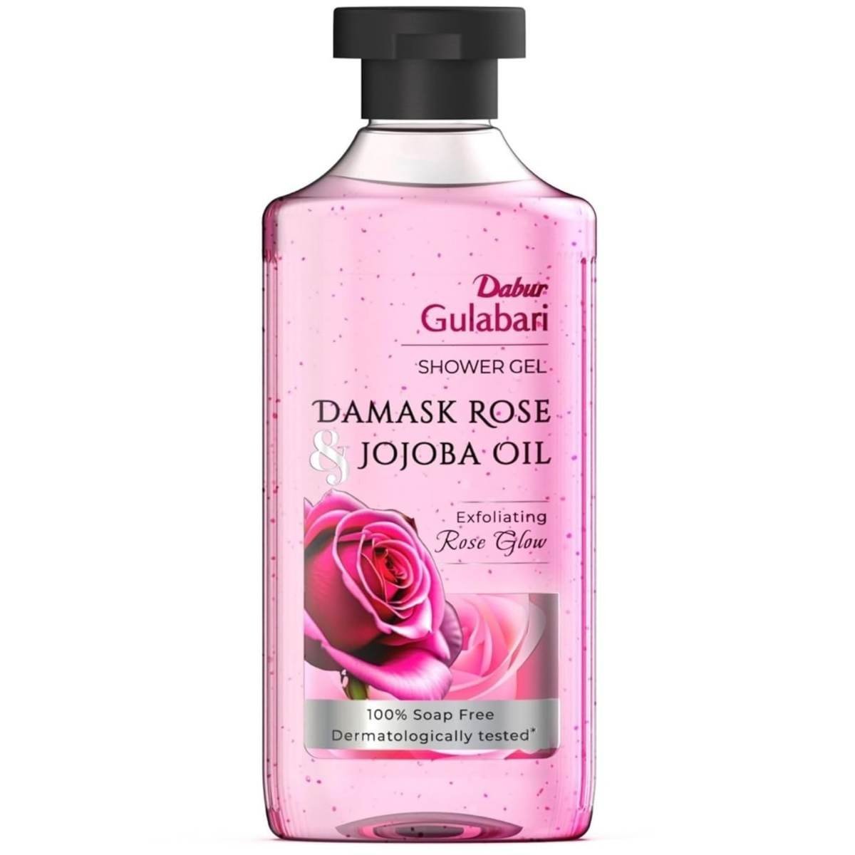 uk61EuxmtFUL.jpg Dabur Gulabari Shower Gel-Damask Rose & Jojoba Oil-250ml|Rose Extract Beads for Exfoliation|Damask Rose Fragrance|No Parabens & Silicones|99% Pure Glycerine|100% Soap Free Body wash - Fast UK Delivery - Image 1