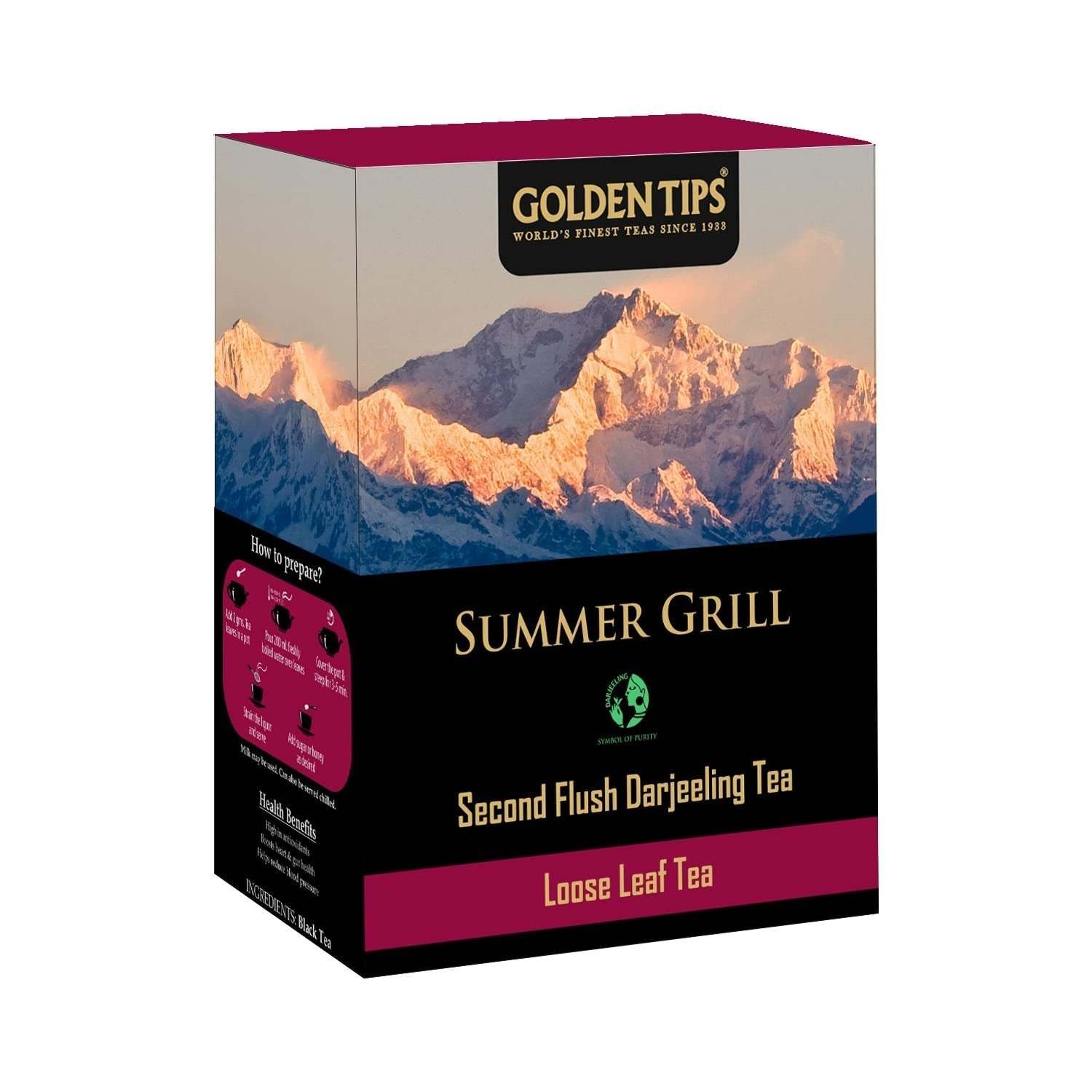 uk61F4GXceXgL-1-1.jpg Golden Tips Summer Grill Second Flush Darjeeling Black Tea (8.81oz - 250 gm - 125 Cups) - Fast UK Delivery - Image 1
