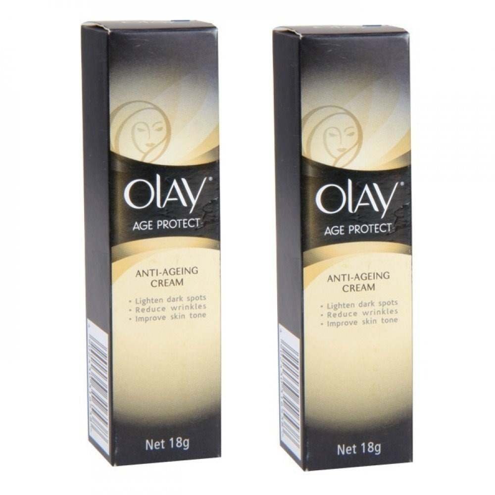 uk61FFnojbuxL-1-1.jpg Olay Age Protect Cream (Pack of 2) 18 g - Fast UK Delivery - Image 1