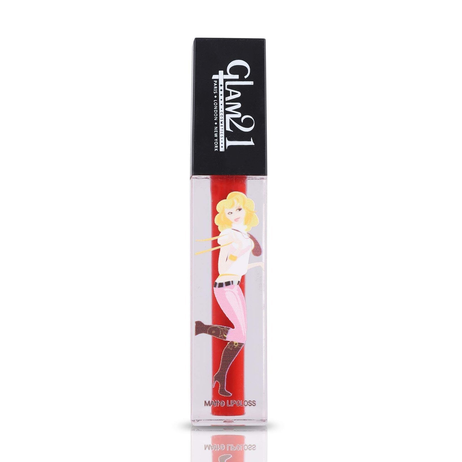 uk61FIs5WL7TL-1-1.jpg Glam 21 3D Matte Liquid Lipstick|Highly Pigmented & Water-Proof| Longlasting & Weightless|Matte Finish|Red Fire-5gm - Fast UK Delivery - Image 1