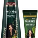 Kesh King Scalp and Hair Medicine Anti-Hairfall Conditioner, 200 ml & Kesh King Anti Hairfall Shampoo with Aloe and 21 Ayurvedic Herbs for Silky Shiny Smooth Hair, 340ml - Fast UK Delivery