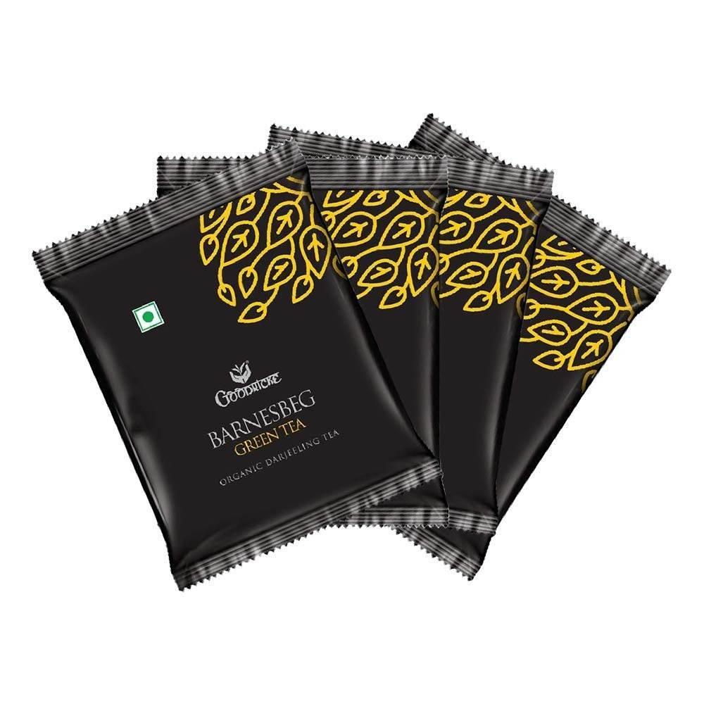 uk61FTrByzJcL-1.jpg GOODRICKE Barnesbeg Green Tea - 25 Tea Bags, (Pack of 4) | 100% Pure & Natural | Organic Darjeeling Whole Leaves Tea | Richer Taste & Flavour - Fast UK Delivery - Image 1