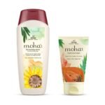 Moha Herbal Moisture Lotion 200 ml & Foot Cream Papaya 50 gm for For Rough Dry skin and Cracked Heel | Combo Pack of 2 - Fast UK Delivery
