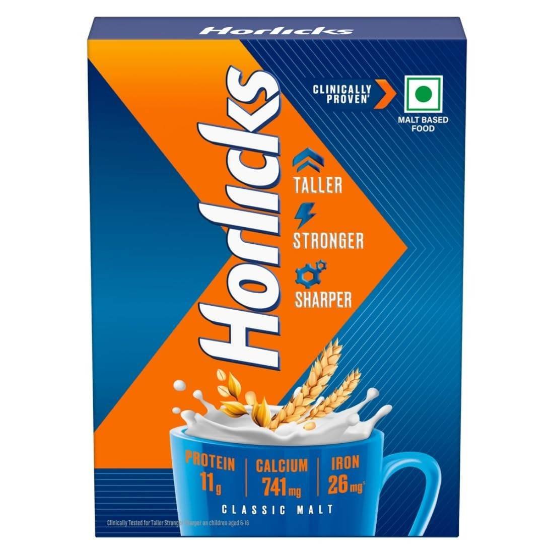 uk61FXNdTWQxL-1.jpg Horlicks Nutrition Drink Refill - 500 g - Classic Malt - Clinically Proven to make kids Taller, Stronger, Sharper - Fast UK Delivery - Image 1
