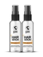 Beardo Hair Serum (50 ml x 2) | Serum for men | Serum for hair smoothing | Argan Oil & Almond Oil | Adds Shine | Daily use| For All Hair Types | Frizz free hair - Fast UK Delivery