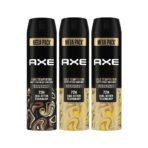 Axe Dark Temptation Men's Deodorant (Pack of 1) + Axe Gold Temptation Long Lasting Deodorant Bodyspray For Men (Pack of 2) - Fast UK Delivery