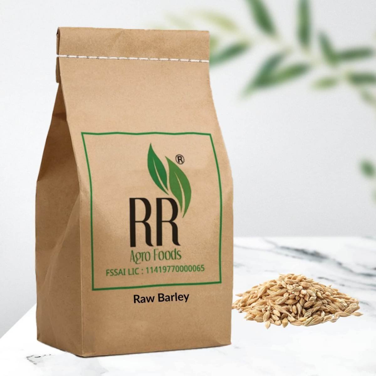 uk61Fo2TUwPVL-1.jpg R R AGRO FOODS Naturally Grown Raw Barley (Jou, Jai, Yav) 3 Kg Pack of 1 - Fast UK Delivery - Image 1