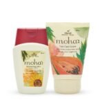 Moha: Ayurvedic Moisture Lotion 100 Ml & Foot Cream Papaya 100 Gm For For Rough Dry Skin And Cracked Heel Combo Pack (Pack Of 2) - Fast UK Delivery