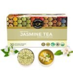 TEACURRY Jasmine Flower Tea - 30 Tea Bags | Jasmine Flower Tea Helps Weight loss, Protects Heart, Relieves Stress, Boosts immunity and Improves Skin Glow | Jasmine Tea Decaf - Fast UK Delivery