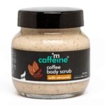 mCaffeine Almond & Coffee Body Scrub for Tan Removal | Exfoliator Creamy Bathing Body Scrub for Dry Skin | Exfoliating Scrub for Body for Women and Men | Natural and Vegan - 200gm - Fast UK Delivery