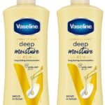 Vaseline Intensive Care Deep Moisture Nourishing Body Lotion 600 ml, Daily Moisturizer for Dry Skin, Gives Non-Greasy, Glowing Skin - For Men & Women (Pack of 2) - Fast UK Delivery