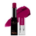 Mila Beaute Pro Matte Lipstick | Highly Pigmented & Long lasting | Semi Matte Finish | Light Weight Lipstick | Single Swipe Application | Luxurious Lip Color | Shade - (Madhubala, 4.2g) - Fast UK Delivery