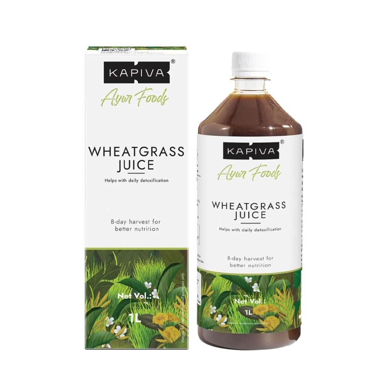 uk61H2p9-zgVL-1.jpg Kapiva Wheatgrass Juice 1L - Help's to Detoxify the Liver, Cleanse the Digestive System, Boost Metabolism & Purify Blood - Fast UK Delivery - Image 1