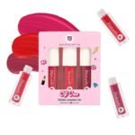 MyGlamm POPxo Makeup- Matte Finish Liquid Lipstick Kit - OG Crew -1.5g (Set of 3) | Blair, Cheryl, & Emily (Wine Red, Pink, Britgh Red) Shade | Enriched with Cocoa Butter & Vitamin E - Fast UK Delivery