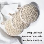 mCaffeine Exfoliating Loofah for Removing Dead Skin | Made of 100% Natural Ramie Fibre | Gentle on the Skin | Sustainable, Unisex | Easy to Hang - Fast UK Delivery - Image 6