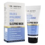 Dr. Sheth's Haldi & Hyaluronic Acid Sleeping Mask Cream For Even Tone, Acne, Dullness & Hydration | With Ceramides & Vitamin E For Women & Men -40g - Fast UK Delivery
