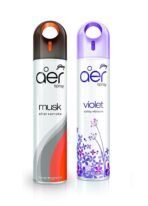 Godrej aer spray, Air Freshener for Home & Office - Musk After Smoke & Violet Valley Bloom | Long-Lasting Fragrance | Pack of 2 (240 ml each) - Fast UK Delivery