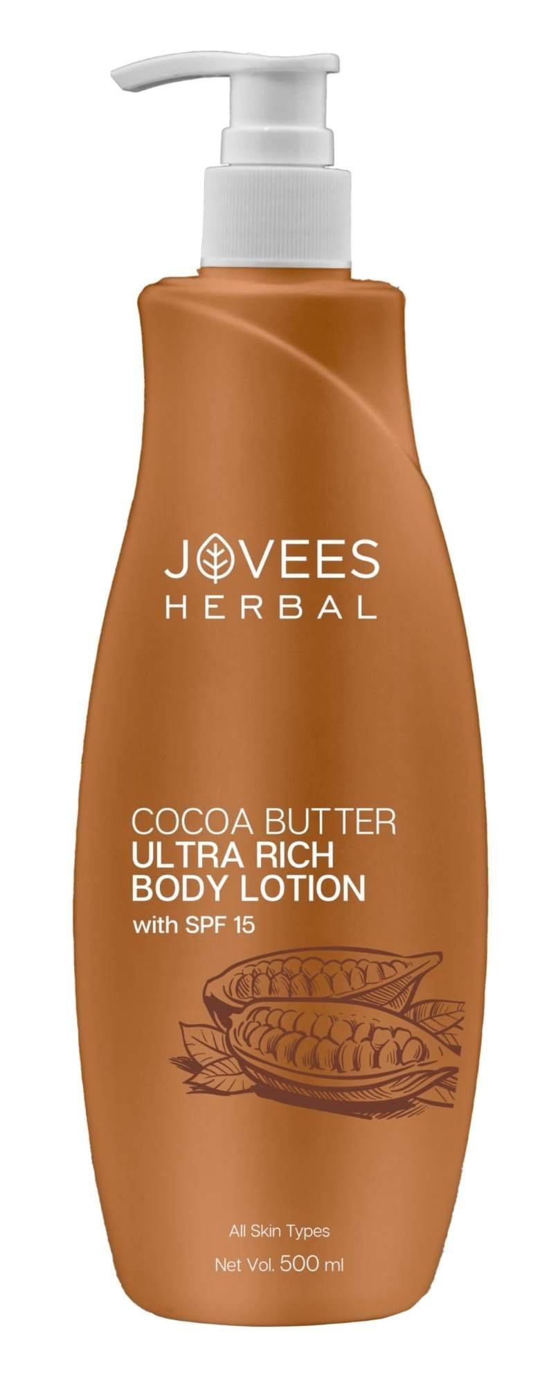 uk61HWF6oe7qL-1-1.jpg Jovees Herbal Cocoa Butter Hand & Body Lotion For Hydrates & Moisturise For All Skin Types 500ml - Fast UK Delivery - Image 1