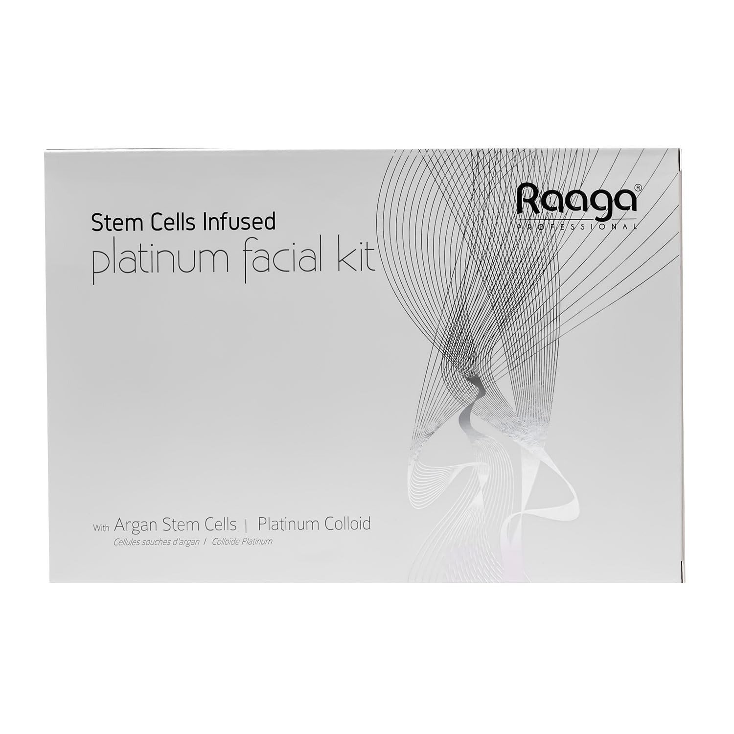uk61HbOKhmB4L-1-1.jpg Raaga Professional Stem Cells Infused Platinum 6 Step Facial Kit | Platinum Colloid, Argan Stem Cells | Restores Skin's Moisture | All Skin Types (61 gm) - Fast UK Delivery - Image 1