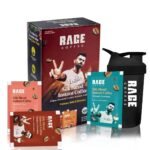 Rage Coffee 30 Silk Blend Assorted Coffee Sachets | 10 Sachets Each Flavour (Vanilla Velvet, Belgian Chocolate, Creamy Hazelnut)| Makes 30 Cups | Rich & Bold Instant Coffee Flavour Coffee | For Hot/ Cold Coffee + Shaker 400ml - Fast UK Delivery
