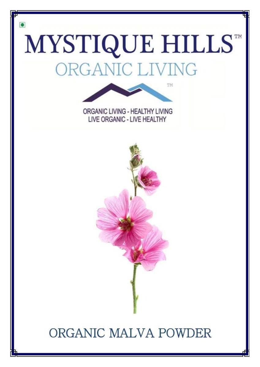 uk61Hw4L4YfGL-1.jpg Mystique Hills Organic Malva sylvestris Powder 50 g - Image 1