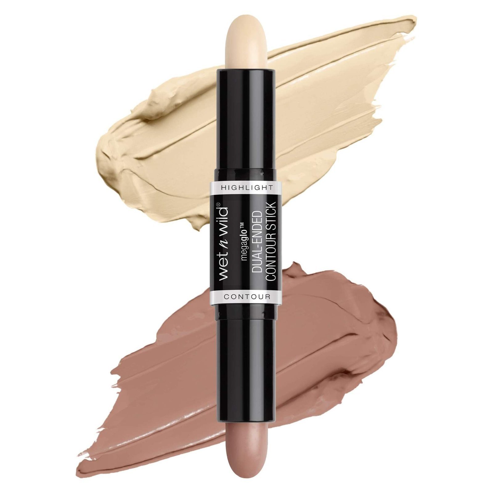 uk61I-ObTpF0L-1-1.jpg Wet n Wild MegaGlo Dual-Ended Contour Stick, 2-in-1 Contour Stick with Contouring Shade and Highlighter, Easy-to-Blend Formula, for a Defined and Chiseled Look, Light/Medium Paraben & Cruelty Free-8g - Fast UK Delivery - Image 1