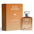 Just Herbs Relaxing Salt & Sand EDP Perfume for Men and Women 50ml, Long Lasting Eau Da Parfum Fragrance Unisex Body Spray - Fast UK Delivery