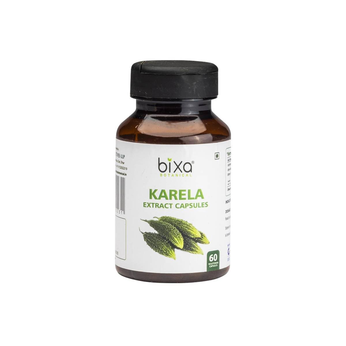 uk61IUXXGA0dL-1-1.jpg Bixa Botanical Karela Extract 60 Vegan Capsules | (450mg) for Metabolic & Cardiac Wellness | Supports Healthy Digestion & Control Sugar Level | Powerful Blood Purifier for Glowing Skin - Image 1