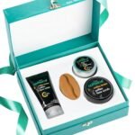 mCaffeine Milky Coffee Brew Valentine Gift Set | Gift Kit for Birthday, Anniversary, him/her | 4 Signature Products: Face Wash, Scrub, Moisturizer & Bath Soap for Cleansing, Exfoliating, Nourishing | Special Unisex Festive Gifts for Men & Women - Fast UK Delivery