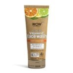 WOW Skin Science Brightening Vitamin C Face Wash | Paper Tube | All Skin Types | Glowing, Bright Skin | 100% Eco Friendly | Paraben & Sulphates Free | Face Wash for Women & Men | 100 ml - Fast UK Delivery