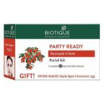 Biotique Party Ready Insta Glow Facial kit Complete 6 Step Facial Kit, 65g, Multicolor - Fast UK Delivery