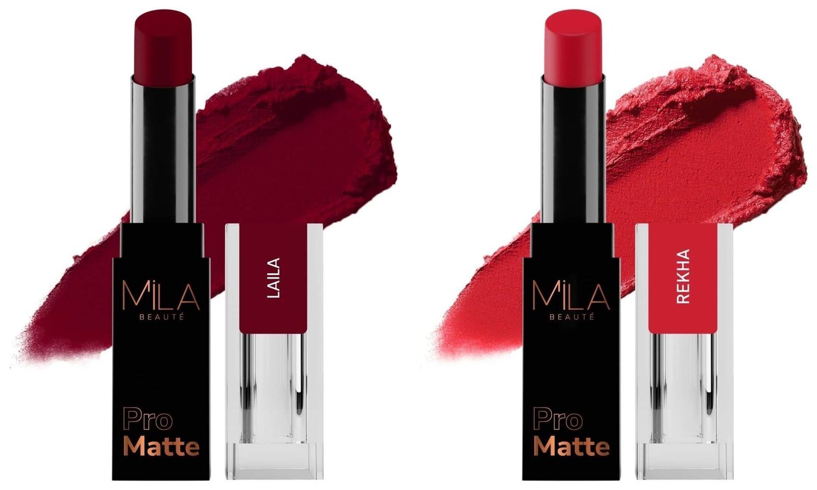 uk61J4-xwssXL-1-1.jpg MILA Beaute Pro Matte Lipstick | Creamy Matte Lipstick | Shade - Rekha, 4.2g Pro Matte Lipstick | Creamy Matte Lipstick | Shade - Laila, 4.2g - Fast UK Delivery - Image 1