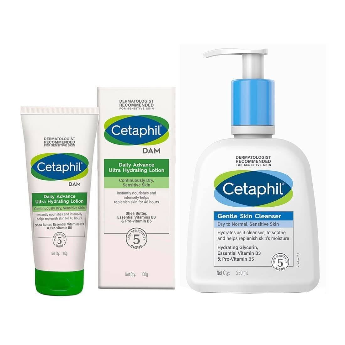 uk61J8vT6dxAL-1-1.jpg Cetaphil Gentle Skin Cleanser 250 ml and DAM 100g Combo - Fast UK Delivery - Image 1