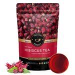 TEACURRY Hibiscus Flower Tea - 100 Gram / 200 Cups | Helps with Iron Deficiency, Liver Health | Hibiscus Loose Leaves | 100% Natural - Fast UK Delivery