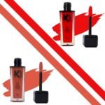 KINDED Lip Eye and Cheek Tint Combo for Women Girls Longlasting Moisturizing Vitamin E Liquid Lip Colour Lipstick Eyeshadow Blush (Matte Finish, Vermilion Red & Rust Crust, 9 ml each) - Fast UK Delivery