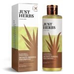 Just Herbs Ayurvedic Silky Strength Anti Dandruff & Hairfall Shampoo For Men & Women - Suitable For Dry Hair Scalp, Sulphate & Paraben Free 200 ml - Fast UK Delivery
