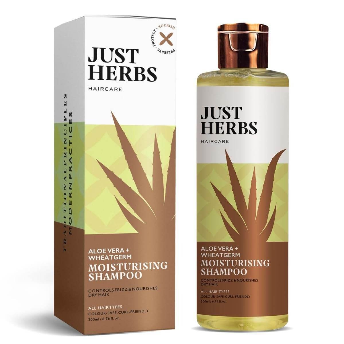 uk61Jp0l3vOBL-1.jpg Just Herbs Ayurvedic Silky Strength Anti Dandruff & Hairfall Shampoo For Men & Women - Suitable For Dry Hair Scalp, Sulphate & Paraben Free 200 ml - Fast UK Delivery - Image 1