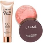 LAKME Complexion Care Face Cream for combination Skin, Light Coverage, Beige, 9G & Rose Matte Face Powder With Sunscreen, Warm Pink, 40G - Fast UK Delivery