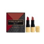 MyGlamm Manish Malhotra Soft Matte Mini Lipstick Set - Retro Soft - 1.5g (Set of 2) | Bold Red & Toasted Brown Shade Lipsticks Combo | Long Lasting Creamy Matte Finish - Fast UK Delivery