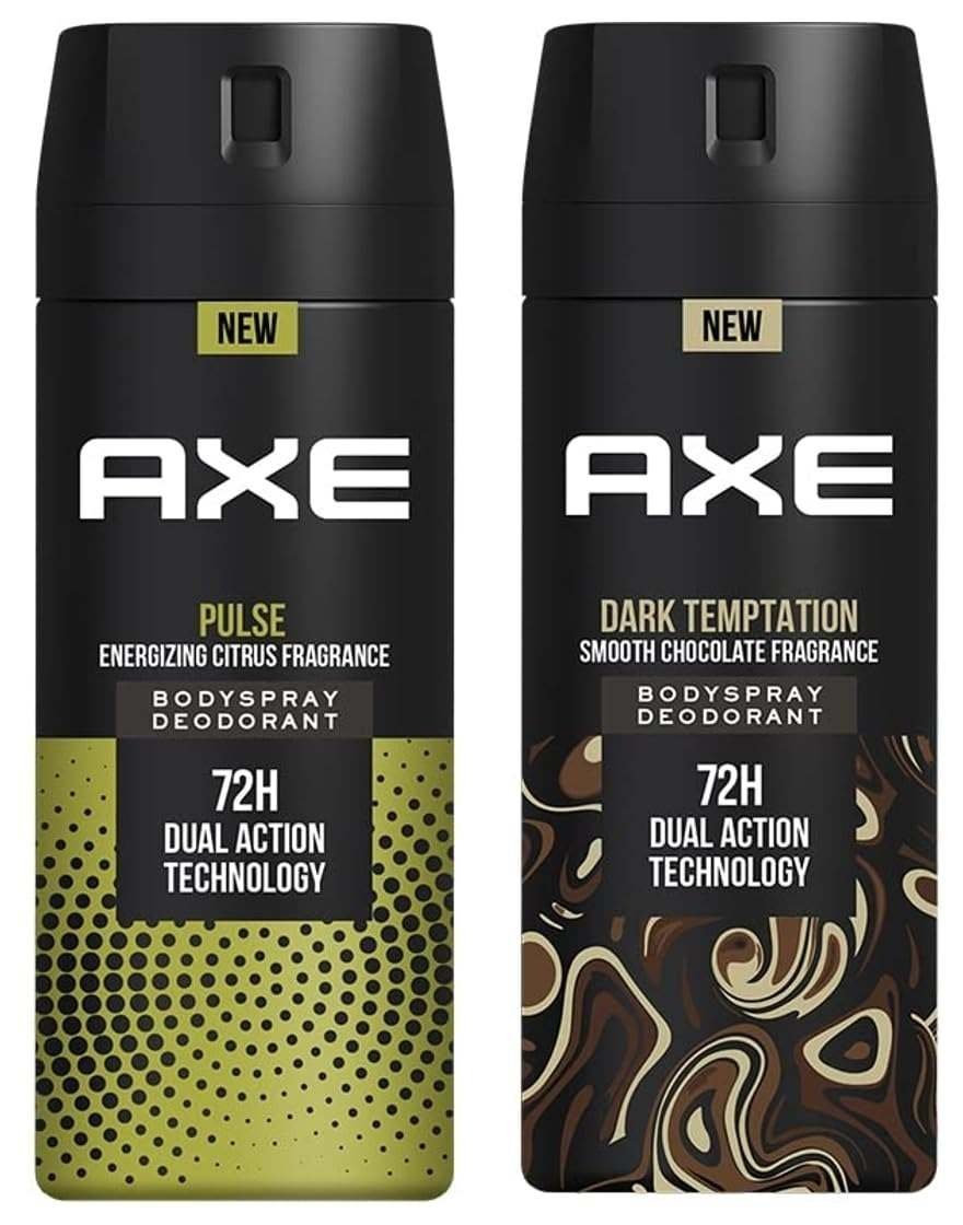 uk61K2exn2v0L-1-1.jpg AXE Dark Temptation Deodorant, 150ml and Pulse Long Lasting Deodorant Body Spray for Men, 150ml - Fast UK Delivery - Image 1