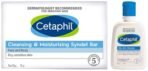 Cetaphil Oily Skin Cleanser, Daily Face Wash For Oily, Acne Prone Skin, Gentle Foaming, 125Ml VVF India Cleansing And Moisturising Syndet Bar, 75g - Fast UK Delivery